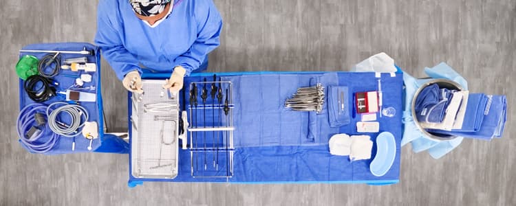 setup-for-a-laparoscopic-hemicolectomy-kingsborough-community-college-brooklyn-ny